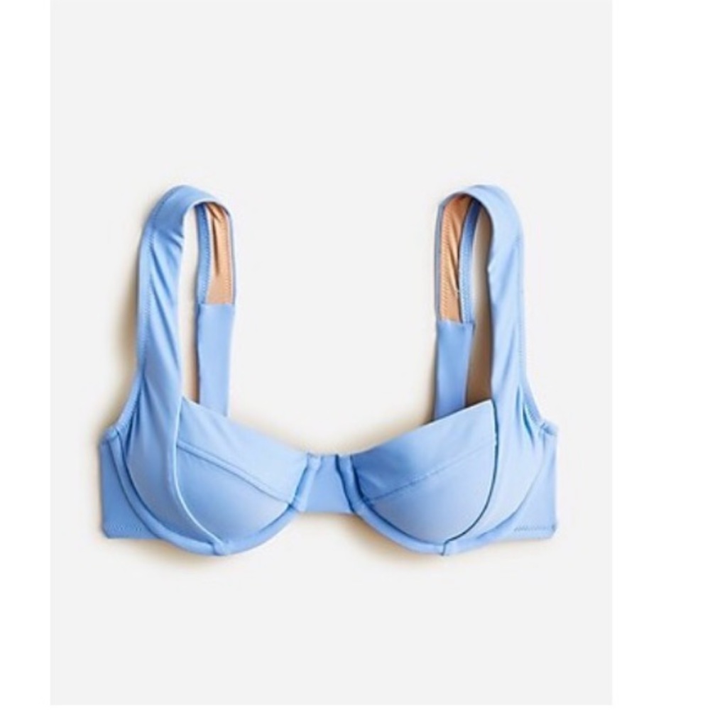 J. Crew Light Blue Underwire Swim Bikini Set